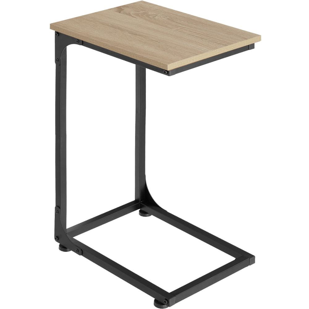tectake Odkladací stolík Erie 40x30x63cm - Industrial svetlé drevo, dub Sonoma